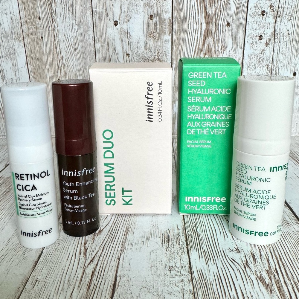 Innisfree Youth Enhancing Serum  Retinol Cica Moisture Recovery Green Tea Seed
